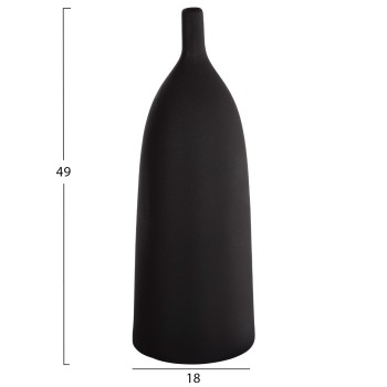 ΕΠΙΤΡΑΠΕΖΙΟ ΚΕΡΑΜΙΚΟ ΔΙΑΚΟΣΜΗΤΙΚΟ GALAD HM4633.02 ΜΑΥΡΟ ΜΑΤ Φ18x49Υ εκ.