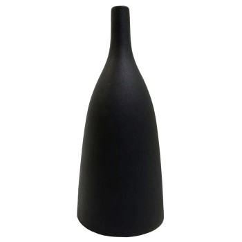 ΕΠΙΤΡΑΠΕΖΙΟ ΚΕΡΑΜΙΚΟ ΔΙΑΚΟΣΜΗΤΙΚΟ GALAD HM4635.02 ΜΑΥΡΟ ΜΑΤ Φ14x33,5Υεκ