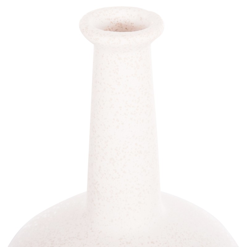 ΕΠΙΤΡΑΠΕΖΙΟ ΚΕΡΑΜΙΚΟ ΔΙΑΚΟΣΜΗΤΙΚΟ ELENDIL HM4593.01 ΥΠΟΛΕΥΚΟ ΚΡΥΣΤΑΛΛΙΚΟ Φ15x25Υεκ