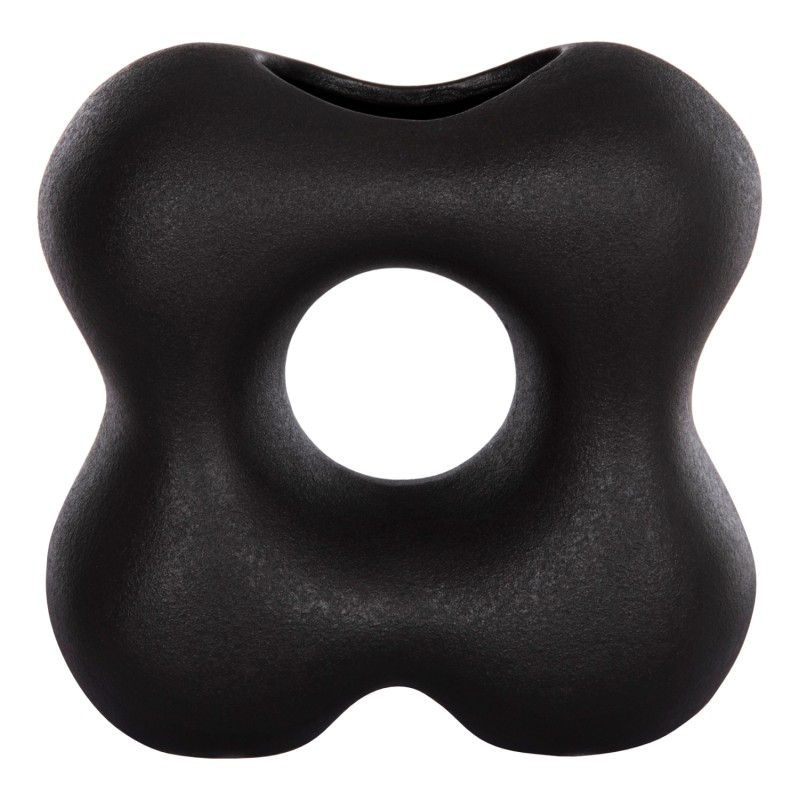 ΕΠΙΤΡΑΠΕΖΙΟ ΚΕΡΑΜΙΚΟ ΔΙΑΚΟΣΜΗΤΙΚΟ SEBOR HM4594.02 ΜΑΥΡΟ ΜΑΤ 18x9x18Υεκ