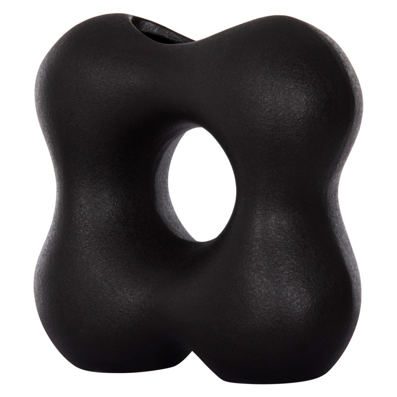 ΕΠΙΤΡΑΠΕΖΙΟ ΚΕΡΑΜΙΚΟ ΔΙΑΚΟΣΜΗΤΙΚΟ SEBOR HM4594.02 ΜΑΥΡΟ ΜΑΤ 18x9x18Υεκ