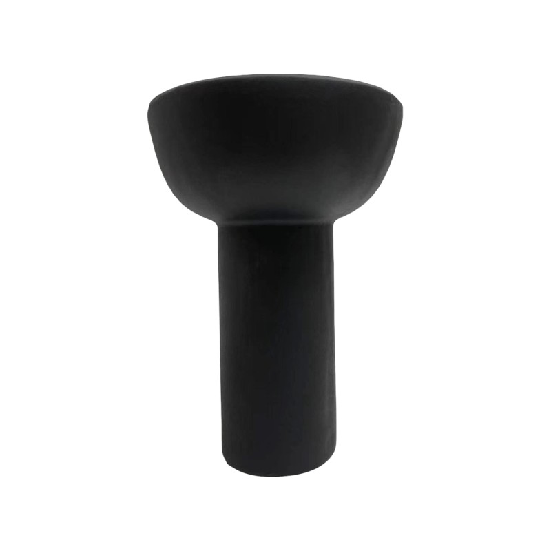 ΕΠΙΤΡΑΠΕΖΙΟ ΚΕΡΑΜΙΚΟ ΔΙΑΚΟΣΜΗΤΙΚΟ ELENDIL HM4602.02 ΜΑΥΡΟ ΜΑΤ Φ23x32Υ εκ