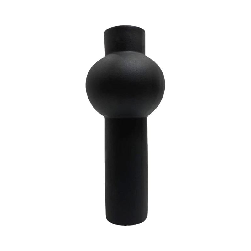 ΕΠΙΤΡΑΠΕΖΙΟ ΚΕΡΑΜΙΚΟ ΔΙΑΚΟΣΜΗΤΙΚΟ SCEPTER HM4604.02 ΜΑΥΡΟ ΜΑΤ Φ17x39Υεκ