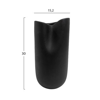 ΕΠΙΤΡΑΠΕΖΙΟ ΚΕΡΑΜΙΚΟ ΔΙΑΚΟΣΜΗΤΙΚΟ GLAΖΕ HM4607.02 ΜΑΥΡΟ ΜΑΤ 15x15x30Υεκ