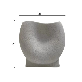 ΕΠΙΤΡΑΠΕΖΙΟ ΚΕΡΑΜΙΚΟ ΔΙΑΚΟΣΜΗΤΙΚΟ GLAΖΕ HM4610.01 ΥΠΟΛΕΥΚΟ ΚΡΥΣΤΑΛΛΙΚΟ 26x14x25Υεκ