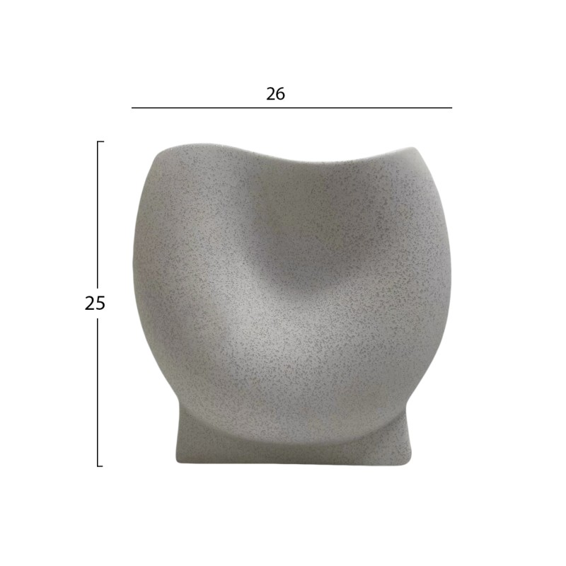 ΕΠΙΤΡΑΠΕΖΙΟ ΚΕΡΑΜΙΚΟ ΔΙΑΚΟΣΜΗΤΙΚΟ GLAΖΕ HM4610.01 ΥΠΟΛΕΥΚΟ ΚΡΥΣΤΑΛΛΙΚΟ 26x14x25Υεκ