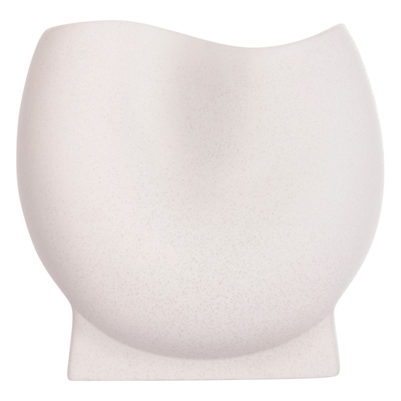 ΕΠΙΤΡΑΠΕΖΙΟ ΚΕΡΑΜΙΚΟ ΔΙΑΚΟΣΜΗΤΙΚΟ GLAΖΕ HM4610.01 ΥΠΟΛΕΥΚΟ ΚΡΥΣΤΑΛΛΙΚΟ 26x14x25Υεκ