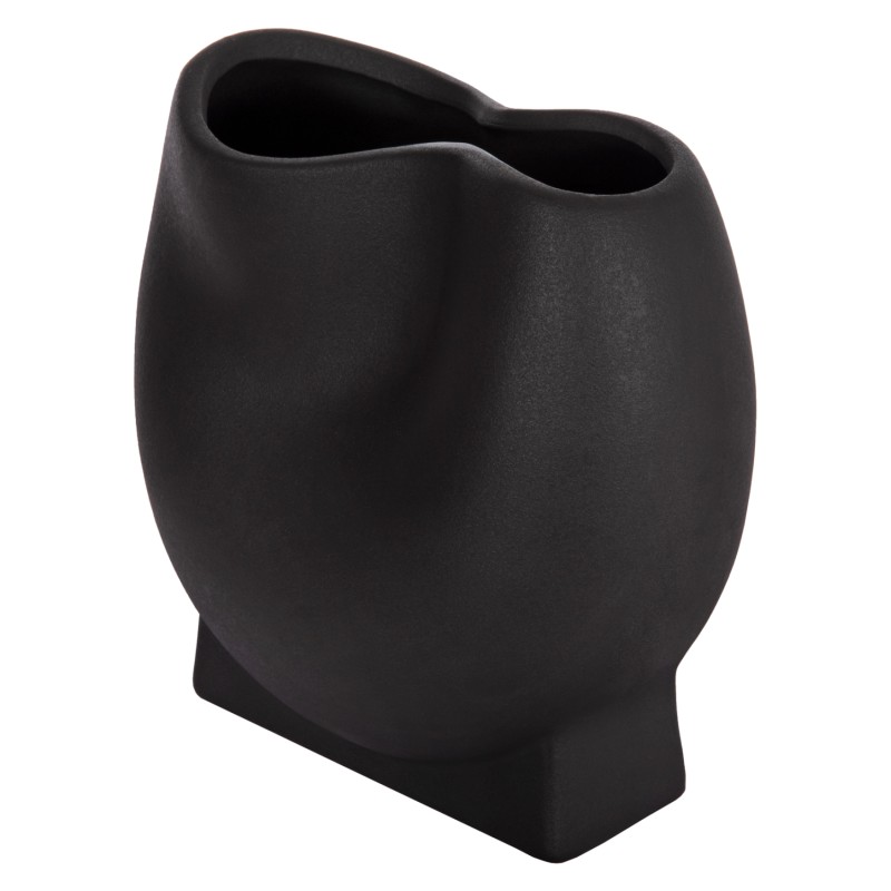 ΕΠΙΤΡΑΠΕΖΙΟ ΚΕΡΑΜΙΚΟ ΔΙΑΚΟΣΜΗΤΙΚΟ GLAΖΕ HM4610.02 ΜΑΥΡΟ ΜΑΤ 26x14x25Υεκ