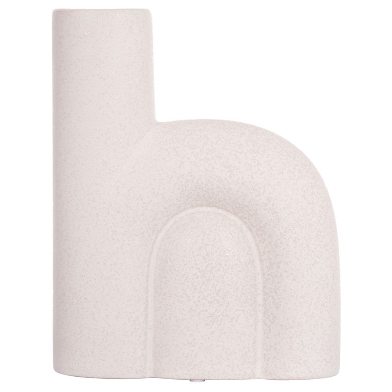 ΕΠΙΤΡΑΠΕΖΙΟ ΚΕΡΑΜΙΚΟ ΔΙΑΚΟΣΜΗΤΙΚΟ ARCON HM4640.01 ΚΡΥΣΤΑΛΛΙΚΟ ΥΠΟΛΕΥΚΟ 19x7x24Υ εκ.