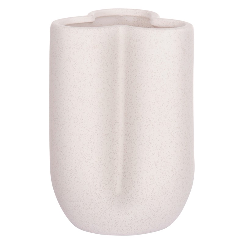 ΕΠΙΤΡΑΠΕΖΙΟ ΚΕΡΑΜΙΚΟ ΔΙΑΚΟΣΜΗΤΙΚΟ GLAΖΕ HM4613.01 ΚΡΥΣΤΑΛΛΙΚΟ ΥΠΟΛΕΥΚΟ Φ16x22Υεκ