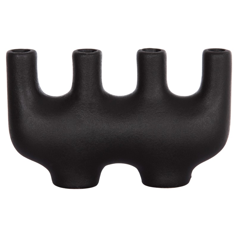 ΕΠΙΤΡΑΠΕΖΙΟ ΚΕΡΑΜΙΚΟ ΔΙΑΚΟΣΜΗΤΙΚΟ MANI HM4641.02 ΜΑΥΡΟ ΜΑΤ 21x6x13Υεκ