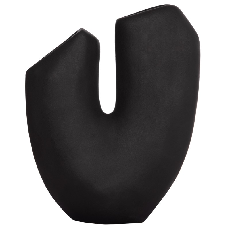 ΕΠΙΤΡΑΠΕΖΙΟ ΚΕΡΑΜΙΚΟ ΔΙΑΚΟΣΜΗΤΙΚΟ ARKEN HM4618.02 ΜΑΥΡΟ ΜΑΤ 29x8x37Υεκ