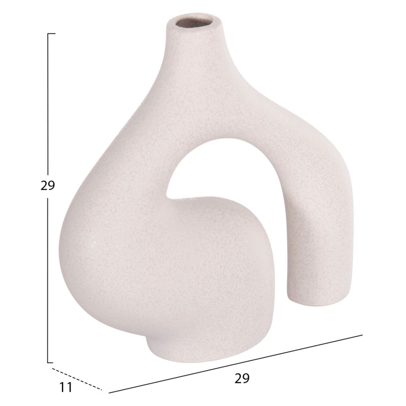 ΕΠΙΤΡΑΠΕΖΙΟ ΚΕΡΑΜΙΚΟ ΔΙΑΚΟΣΜΗΤΙΚΟ ISIL HM4597.01 ΥΠΟΛΕΥΚΟ ΚΡΥΣΤΑΛΛΙΚΟ 29x11x29Υεκ