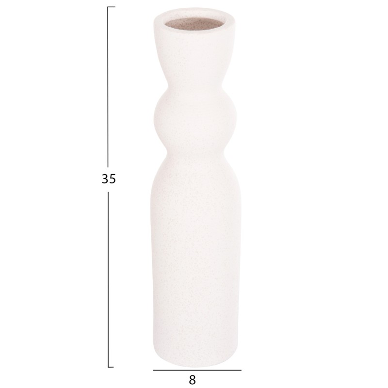 ΕΠΙΤΡΑΠΕΖΙΟ ΚΕΡΑΜΙΚΟ ΔΙΑΚΟΣΜΗΤΙΚΟ SCEPTER HM4614.01 ΚΡΥΣΤΑΛΛΙΚΟ ΥΠΟΛΕΥΚΟ Φ8x35Υεκ