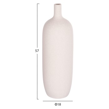 ΕΠΙΤΡΑΠΕΖΙΟ ΚΕΡΑΜΙΚΟ ΔΙΑΚΟΣΜΗΤΙΚΟ GALAD HM4623.01 ΚΡΥΣΤΑΛΛΙΚΟ ΥΠΟΛΕΥΚΟ Φ18x57Υεκ