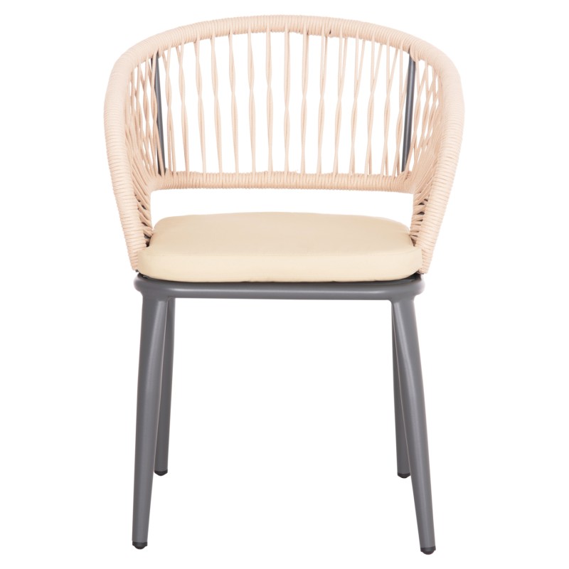 ΠΟΛΥΘΡΟΝΑ ΑΛΟΥΜΙΝΙΟΥ MAGNET HM6287.01 ΣΚΟΥΡΟ ΓΚΡΙ ΜΕ ΚΡΕΜ P.E.ΣΧΟΙΝΙ 59x61x81.5Υεκ