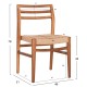 ΚΑΡΕΚΛΑ ΤΡΑΠΕΖΑΡΙΑΣ HERRIN HM18231 ΞΥΛΟ TEAK-ΣΧΟΙΝΙ VIRO 46x51x78Υεκ.