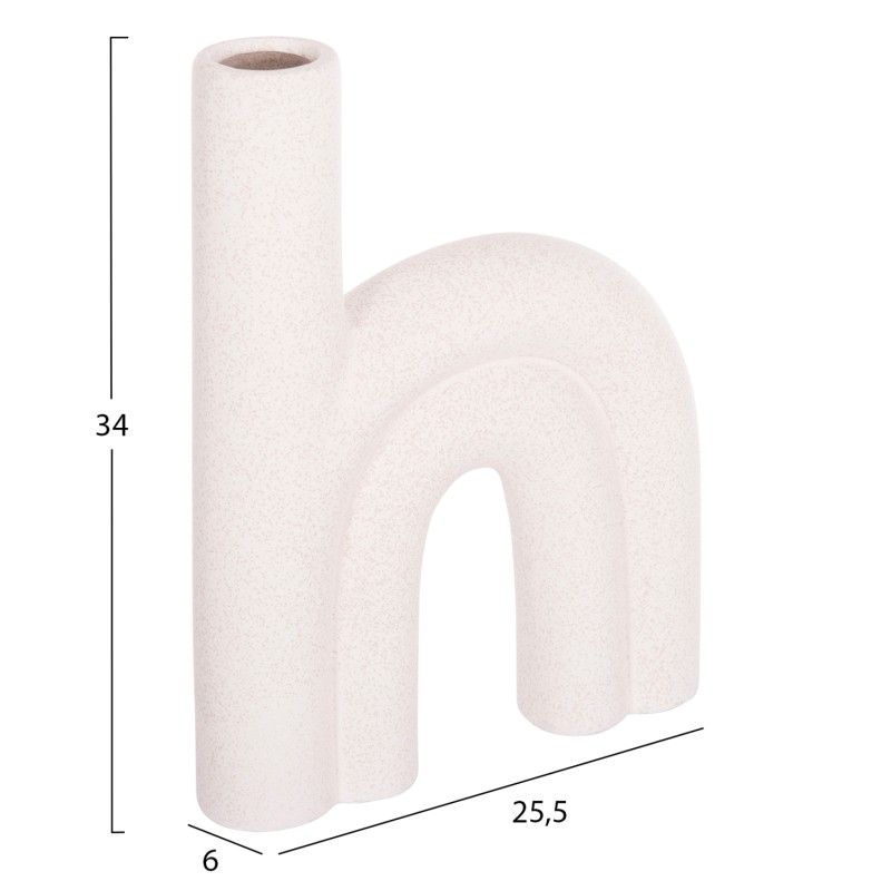 ΕΠΙΤΡΑΠΕΖΙΟ ΚΕΡΑΜΙΚΟ ΔΙΑΚΟΣΜΗΤΙΚΟ ARCON HM4638.01 ΚΡΥΣΤΑΛΛΙΚΟ ΥΠΟΛΕΥΚΟ 25,5x6x34Υεκ