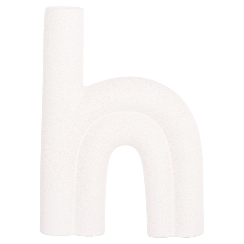 ΕΠΙΤΡΑΠΕΖΙΟ ΚΕΡΑΜΙΚΟ ΔΙΑΚΟΣΜΗΤΙΚΟ ARCON HM4638.01 ΚΡΥΣΤΑΛΛΙΚΟ ΥΠΟΛΕΥΚΟ 25,5x6x34Υεκ