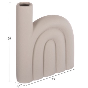 ΕΠΙΤΡΑΠΕΖΙΟ ΚΕΡΑΜΙΚΟ ΔΙΑΚΟΣΜΗΤΙΚΟ ARCON HM4639.03 ΓΚΡΙ ΜΑΤ 23x5,5x29Υ εκ.