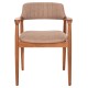 ΠΟΛΥΘΡΟΝΑ JAMES HM18259 TEAK WOOD ΜΕ ΣΑΜΠΑΝΙ ΥΦΑΣΜΑ 57x52x76Υεκ.