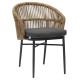 ΠΟΛΥΘΡΟΝΑ ΑΛΟΥΜΙΝΙΟΥ ORIN HM6265.01 ΣΚΟΥΡΟ ΓΚΡΙ- P.E.RATTAN ΣΕ ΦΥΣΙΚΟ 58x61x75Υεκ.