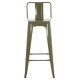 ΣΚΑΜΠΟ BAR ME ΠΛΑΤΗ ΜΕΤΑΛΛΙΚΟ MELITA-PRO HM8643.43 DARK OLIVE GREEN 42x42x100Υεκ.