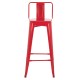 ΣΚΑΜΠΟ BAR ME ΠΛΑΤΗ ΜΕΤΑΛΛΙΚΟ MELITA-PRO HM8643.44 ΚΟΚΚΙΝΟ 42x42x100Υεκ.