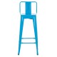 ΣΚΑΜΠΟ BAR-PRO ME ΠΛΑΤΗ ΜΕΤΑΛΛΙΚΟ MELITA HM8643.48 ΜΠΛΕ 42x42x100Υεκ.