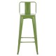 ΣΚΑΜΠΟ BAR ME ΠΛΑΤΗ ΜΕΤΑΛΛΙΚΟ MELITA-PRO HM8643.53 LIGHT OLIVE GREEN 42x42x100Υεκ.
