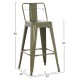 ΣΚΑΜΠΟ ΜΠΑΡ ΜΕΣΑΙΟΥ ΥΨΟΥΣ ΜΕΤΑΛΛΙΚΟ MELITA-PRO HM8574.43 DARK OLIVE GREEN 43x43x88Υεκ. ΣΚΑΜΠΟ ΜΠΑΡ ΜΕΣΑΙΟΥ ΥΨΟΥΣ ΜΕΤΑΛΛΙΚΟ MELITA-PRO HM8574.43 DARK OLIVE GREEN 43x43x88Υεκ.