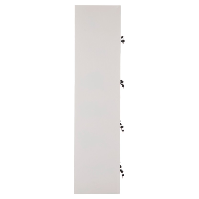 ΦΟΡΙΑΜΟΣ ΜΕΤΑΛΛΙΚΟΣ BEXLEY ΜΕ 12 ΝΤΟΥΛΑΠΑΚΙΑ ΜΕ ΚΛΕΙΔΙ HM5637.11 ΓΚΡΙ 90x45x185Υεκ