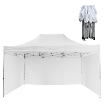 GAZEBO ΕΠΑΓΓΕΛΜΑΤΙΚΟ ΒΑΡΕΩΣ ΤΥΠΟΥ CRESSEN HM21098.01 ΠΤΥΣΣΟΜΕΝΟ ΑΛΟΥΜΙΝΙΟΥ 3x4,5x3,4Yμ