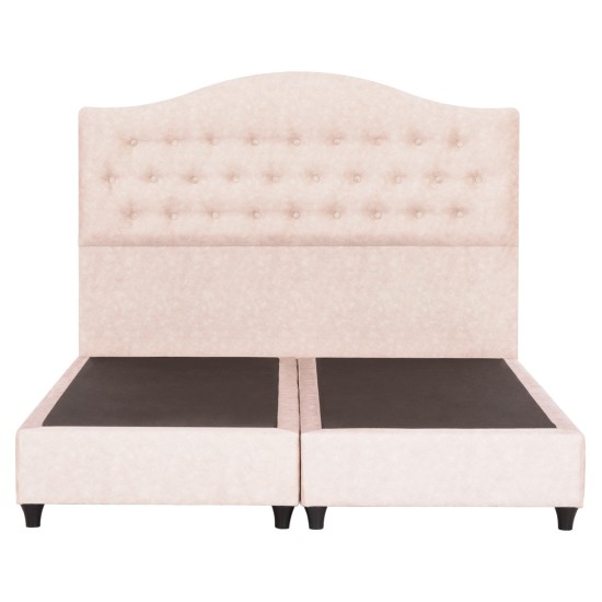 ΚΡΕΒΑΤΙ MALENA HM638.22 ΜΠΕΖ ΥΦΑΣΜΑ Τ. NUBUCK ΓΙΑ ΣΤΡΩΜΑ 150x200εκ.