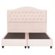 ΚΡΕΒΑΤΙ MALENA HM638.22 ΜΠΕΖ ΥΦΑΣΜΑ Τ. NUBUCK ΓΙΑ ΣΤΡΩΜΑ 150x200εκ.