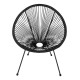 ΣΕΤ ΕΞΩΤΕΡΙΚΟΥ ΧΩΡΟΥ 3ΤΜΧ ACAPULCO HM21101 P.E.RATTAN-ΜΕΤΑΛΛΟ ΣΕ ΜΑΥΡΟ