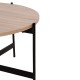 ΣΕΤ 2ΤΜΧ ΤΡΑΠΕΖΙΑ ΣΑΛΟΝΙΟΥ RONDA HM21089.02 MDF ΣΟΝΑΜΑ Φ80εκ & Φ50εκ
