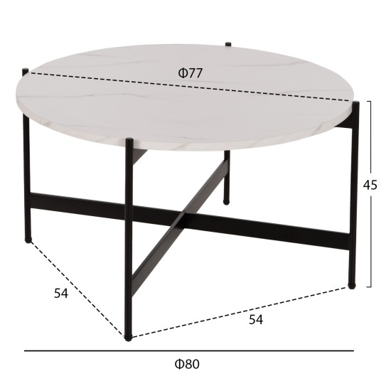 ΣΕΤ 2ΤΜΧ ΤΡΑΠΕΖΙΑ ΣΑΛΟΝΙΟΥ RONDA HM21089.04 MDF ΛΕΥΚΟ ΜΑΡΜΑΡΟ Φ80εκ & Φ50εκ ΣΕΤ 2ΤΜΧ ΤΡΑΠΕΖΙΑ ΣΑΛΟΝΙΟΥ RONDA HM21089.04 MDF ΛΕΥΚΟ ΜΑΡΜΑΡΟ Φ80εκ & Φ50εκ
