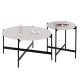 ΣΕΤ 2ΤΜΧ ΤΡΑΠΕΖΙΑ ΣΑΛΟΝΙΟΥ RONDA HM21089.04 MDF ΛΕΥΚΟ ΜΑΡΜΑΡΟ Φ80εκ & Φ50εκ ΣΕΤ 2ΤΜΧ ΤΡΑΠΕΖΙΑ ΣΑΛΟΝΙΟΥ RONDA HM21089.04 MDF ΛΕΥΚΟ ΜΑΡΜΑΡΟ Φ80εκ & Φ50εκ