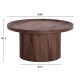 ΣΕΤ 2ΤΜΧ ΤΡΑΠΕΖΙΑ ΣΑΛΟΝΙΟΥ MARGON HM21084 MDF ΣΚΟΥΡΟ ΚΑΦΕ Φ80εκ & Φ45εκ