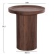ΣΕΤ 2ΤΜΧ ΤΡΑΠΕΖΙΑ ΣΑΛΟΝΙΟΥ MARGON HM21084 MDF ΣΚΟΥΡΟ ΚΑΦΕ Φ80εκ & Φ45εκ