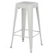 ΣΚΑΜΠΟ ΜΠΑΡ ΜΕΤΑΛΛΙΚΟ MELITA-PRO HM8642.41 ΣΕ ΛΕΥΚΟ ΜΑΤ 43x43x78Υεκ.