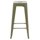 ΣΚΑΜΠΟ ΜΠΑΡ ΜΕΤΑΛΛΙΚΟ MELITA-PRO HM8642.43 ΣΕ DARK OLIVE 43x43x78Υεκ.
