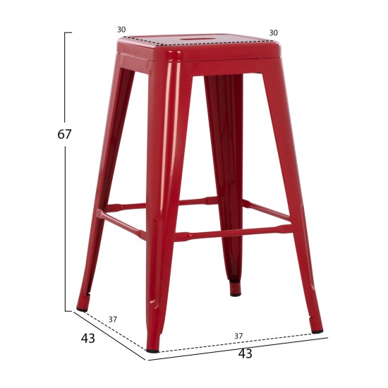 ΣΚΑΜΠΟ ΜΕΣΑΙΟΥ ΥΨΟΥΣ ΜΕΤΑΛΛΙΚΟ MELITA-PRO HM8573.44 ΚΟΚΚΙΝΟ 43x43x67Υεκ. ΣΚΑΜΠΟ ΜΕΣΑΙΟΥ ΥΨΟΥΣ ΜΕΤΑΛΛΙΚΟ MELITA-PRO HM8573.44 ΚΟΚΚΙΝΟ 43x43x67Υεκ.