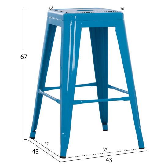 ΣΚΑΜΠΟ ΜΕΣΑΙΟΥ ΥΨΟΥΣ ΜΕΤΑΛΛΙΚΟ MELITA-PRO HM8573.48 ΜΠΛΕ 43x43x67Υεκ. ΣΚΑΜΠΟ ΜΕΣΑΙΟΥ ΥΨΟΥΣ ΜΕΤΑΛΛΙΚΟ MELITA-PRO HM8573.48 ΜΠΛΕ 43x43x67Υεκ.