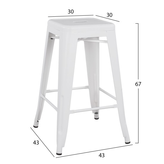 ΣΚΑΜΠΟ ΜΕΣΑΙΟΥ ΥΨΟΥΣ ΜΕΤΑΛΛΙΚΟ MELITA-PRO HM8573.41 ΛΕΥΚΟ ΜΑΤ 43x43x67Υεκ. ΣΚΑΜΠΟ ΜΕΣΑΙΟΥ ΥΨΟΥΣ ΜΕΤΑΛΛΙΚΟ MELITA-PRO HM8573.41 ΛΕΥΚΟ ΜΑΤ 43x43x67Υεκ.