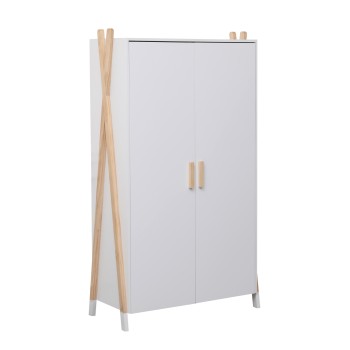 ΝΤΟΥΛΑΠΑ ΠΑΙΔΙΚH PASCHAL HM2494.03 ΛΕΥΚΗ ΜΕΛΑΜΙΝΗ-ΠΟΔΙΑ ΞΥΛΟ ΠΕΥΚΟΥ 96x44x170Υεκ.