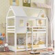ΠΑΙΔΙΚΗ ΚΟΥΚΕΤΑ ΣΠΙΤΑΚΙ  τ.MONTESSORI HOOD HM705.03 ΞΥΛΟ ΠΕΥΚΟΥ ΣΕ ΛΕΥΚΟ-ΣΤΡΩΜΑΤΑ 190x90εκ