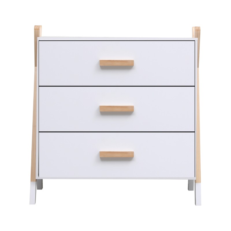 ΣΥΡΤΑΡΙΕΡΑ ΠΑΙΔΙΚH PASCHAL HM2493.03 ΜΕΛΑΜΙΝΗ-ΞΥΛΟ ΠΕΥΚΟΥ 76x40x80.5Υεκ