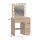 ΤΟΥΑΛΕΤΑ ΜΕ ΦΩΤΙΣΜΟ LED & ΣΥΡΤΑΡΙΑ KEITLIN HM2499.01 ΜΕΛΑΜΙΝΗ ΣΕ SONAMA 80x40x140Υεκ ΤΟΥΑΛΕΤΑ ΜΕ ΦΩΤΙΣΜΟ LED & ΣΥΡΤΑΡΙΑ KEITLIN HM2499.01 ΜΕΛΑΜΙΝΗ ΣΕ SONAMA 80x40x140Υεκ